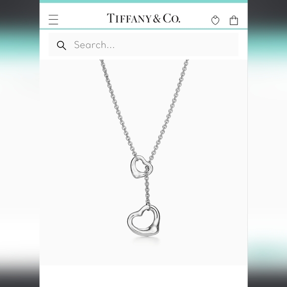 Tiffany & Co. Open Heart Necklace Elsa Peratti - Picture 2 of 5